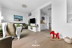 Wohnzimmer - Ferienwohnung Wilde Aussicht Olpenitz - Top-Hundeurlaub
