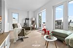 Wohnzimmer - Ferienwohnung Wilde Aussicht Olpenitz - Top-Hundeurlaub