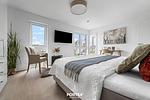 Schlafzimmer - Ferienwohnung Wilde Aussicht Olpenitz - Top-Hundeurlaub