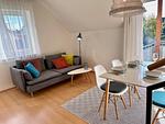 Wohnbereich - Ferienwohnung Strandgut - Top-Hundeurlaub