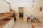 Küche / Küchenzeile - Ferienwohnung Möwe - Top-Hundeurlaub
