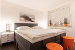 Schlafzimmer - Westerbrise, App. 2 Studio Veit - Top-Hundeurlaub