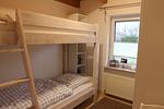 Schlafzimmer mit Hochbett - Ferienhaus Hus am Diek - Top-Hundeurlaub