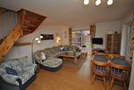 Wohnzimmer - Ferienhaus Medemstern I - Top-Hundeurlaub