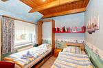 Schlafzimmer mit zwei Einzelbetten - Ferienhaus Zavelberg - Top-Hundeurlaub