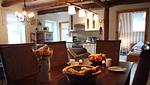 Küche / Küchenzeile - Ferienwohnung Berdumer Mühlenblick - Top-Hundeurlaub
