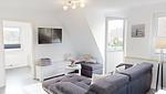 Wohnzimmer - Ferienwohnung 2 Strandkorb - Top-Hundeurlaub