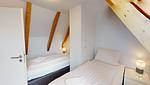 Schlafzimmer - Ferienwohnung 2 Strandkorb - Top-Hundeurlaub