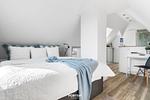 Schlafzimmer - Ferienwohnung Happy Lounge Haffkrug - Top-Hundeurlaub