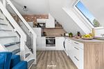Küche / Küchenzeile - Ferienwohnung Happy Lounge Haffkrug - Top-Hundeurlaub