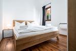 Fischerhaus 307 Buchholz Schlafzimmer - Fischerhaus 307 am Yachthafen Rechlin Nord - Top-Hundeurlaub