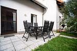 Fischerhaus 307 Buchholz Terrasse - Fischerhaus 307 am Yachthafen Rechlin Nord - Top-Hundeurlaub