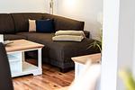 Fischerhaus 307 Buchholz Wohnzimmer - Fischerhaus 307 am Yachthafen Rechlin Nord - Top-Hundeurlaub