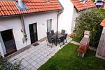 Fischerhaus 307 Buchholz Terrasse - Fischerhaus 307 am Yachthafen Rechlin Nord - Top-Hundeurlaub