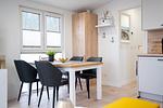 Wohnzimmer - "Liegeplatz"  mit eingezäuntem Grundstück (121) - Top-Hundeurlaub