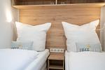 Schlafzimmer - "Liegeplatz"  mit eingezäuntem Grundstück (121) - Top-Hundeurlaub