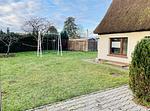 Gartenblick - KAPITÄNS HUS 2 - nur 550m zum Strand, mit Infrarotsauna, großer Garten, Kamin, Carport - Top-Hundeurlaub