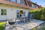 Terrasse mit Grill und Esstisch - Kuttels Koje - Top-Hundeurlaub