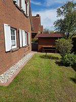 Garten - Ferienhaus Haus am Harlepad - Top-Hundeurlaub