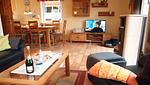 Wohnzimmer - Ferienhaus Haus am Harlepad - Top-Hundeurlaub