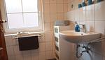 Badezimmer - Ferienhaus Haus am Harlepad - Top-Hundeurlaub