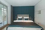 Schlafzimmer - FeWo 6: Balkon,Sauna,teilw Meerblick - Top-Hundeurlaub