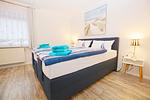 Schlafzimmer - Ferienwohnung Auster - Top-Hundeurlaub