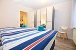 Schlafzimmer - Ferienwohnung Auster - Top-Hundeurlaub