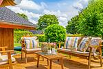 Terrasse - Ferienhaus Kiek in Glücksburg - Top-Hundeurlaub