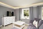Wohnzimmer - FeWo 02: Terrasse,Sauna,Schwimmbad - Top-Hundeurlaub