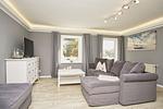 Wohnzimmer - FeWo 02: Terrasse,Sauna,Schwimmbad - Top-Hundeurlaub