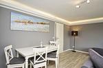 Wohnzimmer - FeWo 02: Terrasse,Sauna,Schwimmbad - Top-Hundeurlaub