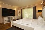 Schlafzimmer - FeWo 02: Terrasse,Sauna,Schwimmbad - Top-Hundeurlaub