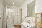 Badezimmer - FeWo 02: Terrasse,Sauna,Schwimmbad - Top-Hundeurlaub