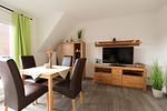 Wohnzimmer - Ferienwohnung Dat Ferienhus Norddeich Whg. 6 - Top-Hundeurlaub