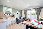 Wohnzimmer - Ferienhaus "Quartier 104" mit eingezäuntem Grundstück - Top-Hundeurlaub