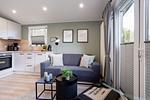 Wohnzimmer - Ferienhaus "Quartier 104" mit eingezäuntem Grundstück - Top-Hundeurlaub