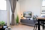 Wohnzimmer - Ferienhaus "Quartier 104" mit eingezäuntem Grundstück - Top-Hundeurlaub