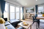 Wohnzimmer - Ferienhaus "Sonneneck", eingezäuntes Grundstück (114) - Top-Hundeurlaub