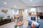 Wohnzimmer - Ferienhaus "Heimathafen" mit eingezäuntem Grundstück (116) - Top-Hundeurlaub