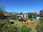 Garten - Häuschen: Terrasse, Ausblick - Top-Hundeurlaub