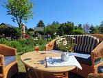 Garten - Häuschen: Terrasse, Ausblick - Top-Hundeurlaub