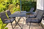 Gartenmöbel auf der Terrasse - Wohnung 04 - Achterwind - Top-Hundeurlaub