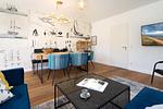Wohnzimmer - Bootshaus - Top-Hundeurlaub
