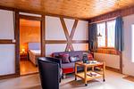 Wohnzimmer - Apartment Bergdohle - Top-Hundeurlaub