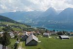 Aussicht auf die Berge und Walensee - Apartment Bergdohle - Top-Hundeurlaub