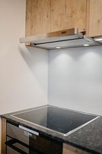 Küche mit Herdplatte - Apartment Bergdohle - Top-Hundeurlaub