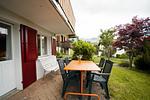Terrasse mit Sitzgelegenheit - Apartment Speer - Top-Hundeurlaub