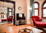 Wohnzimmer - Villa Heimfried Büsum - Top-Hundeurlaub
