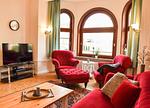 Wohnzimmer - Villa Heimfried Büsum - Top-Hundeurlaub